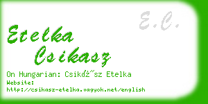 etelka csikasz business card